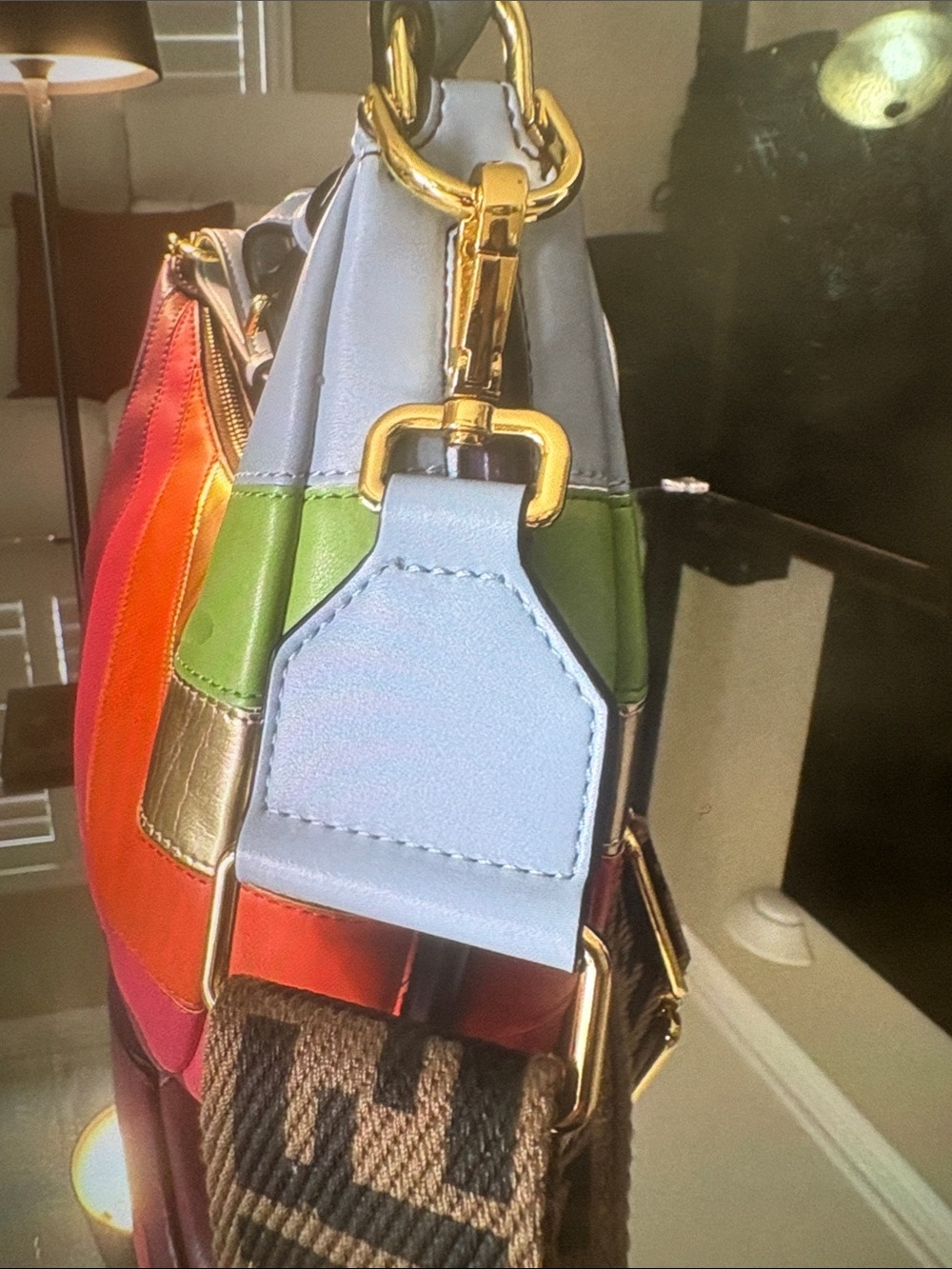 Fendi Small Fendigraphy Hobo Bag Rainbow Inlay - Picture 3 of 6
